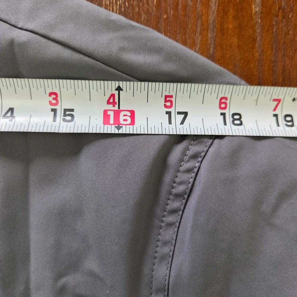 Banana Republic Bomber Jacket Gray Zip Front Mens Large‎